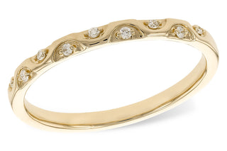 14K Yellow Gold Diamond Accented Band