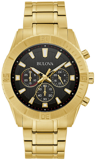 Bulova Classic Gold Tone Black Dial