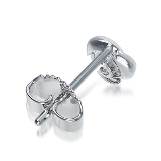 Sterling Silver ALTR Diamond Time and Eternity Earrings
