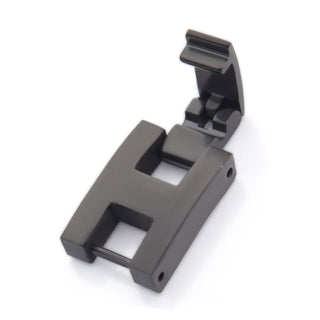 10.35mm Wide Black IP Bracelet Extender with Fold Over Link Clasp