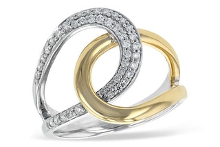 14K Two-toned Fancy Diamond Ring