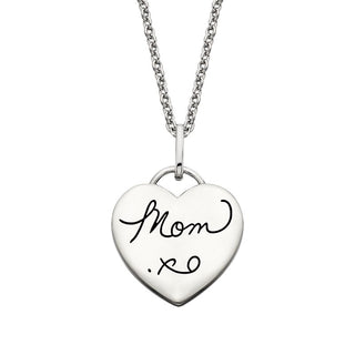 Sterling Silver Mom XO Pendant