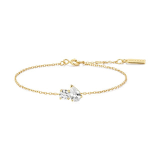 Gold Plated Toi & Moi Bracelet