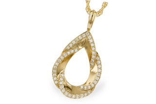 14K Yellow Gold Diamond Necklace