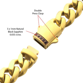 8mm 18K Gold IP Stainless Steel Miami Cuban Chain