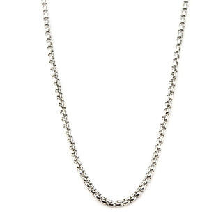 24" Stainless Steel Bold Box Box Chain