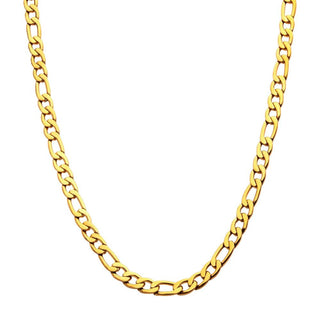 18K Gold IP Figaro Chain