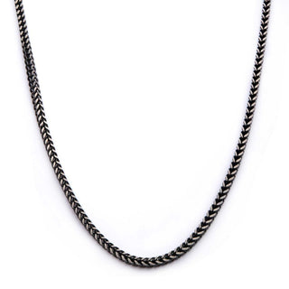 Oxidized Stainless Steel Franco Chain