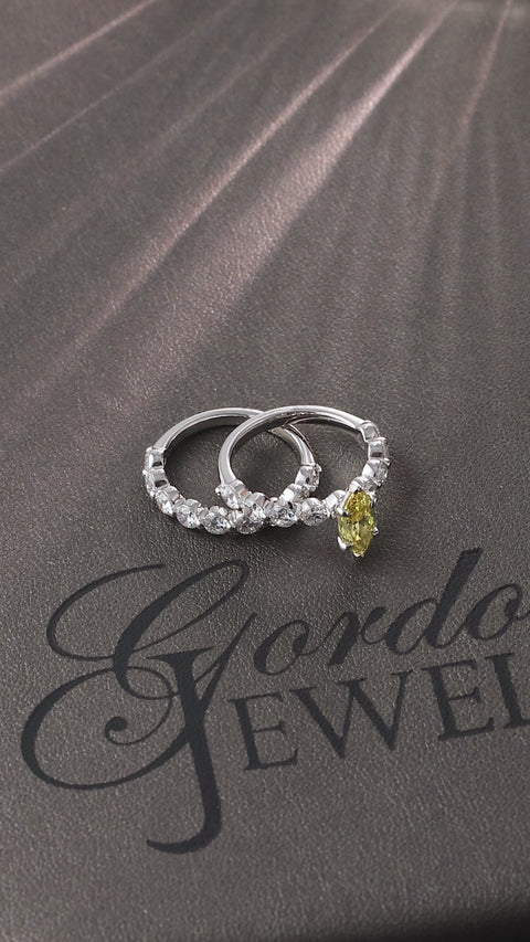 Vivid Yellow Marquise