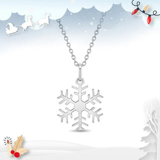 Sterling Silver Snowflake Children's Necklace