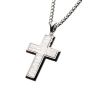 Matte Stainless Steel Cross Necklace