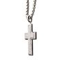 Matte Stainless Steel Cross Necklace