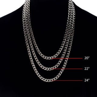 7.4mm Titanium Curb Chain