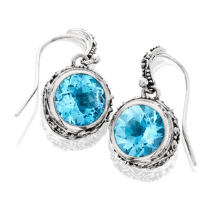 Kirsten Blue Topaz Drop Earrings